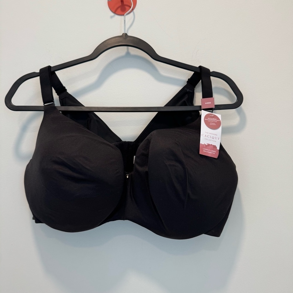 Cacique Plus Size Invisible Backsmoother Lightly Lined Balconette Bra size 44DD - Picture 2 of 7